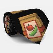 Glitch Food Tode to vec Krawatte (Gerollt)