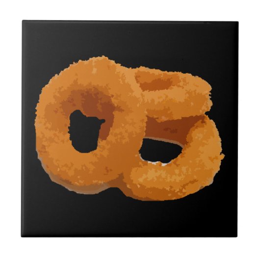 Glitch Food Zwiebelringe Fliese (Vorderseite)