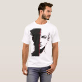 Glitch Identity Split Face T-Shirt (Vorne ganz)