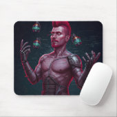 Glitch Juggler Mousepad (Mit Mouse)