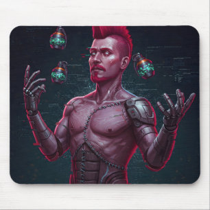 Glitch Juggler Mousepad