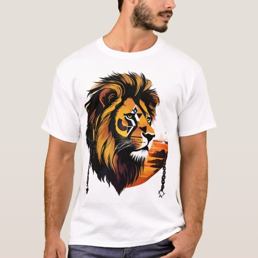Glitch Lion T-Shirt (Vorderseite)