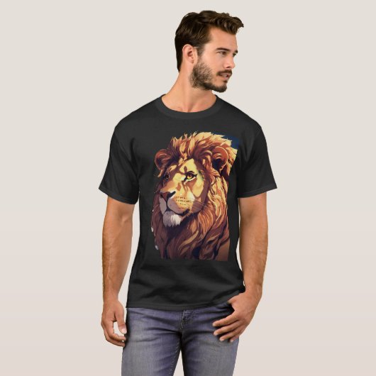 Glitch Lion T-Shirt (Vorne ganz)