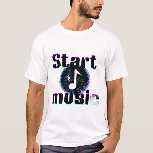 Glitch Music T-shirt (Vorderseite)