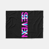 Glitch Optical Illusion Six Seven 6 7 Meme Gen Alp Fleecedecke (Vorderseite (Horizontal))