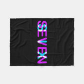 Glitch Optical Illusion Six Seven 6 7 Meme Gen Alp Fleecedecke (Vorderseite (Horizontal))