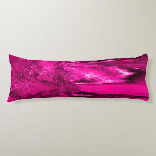Glitch Pink Seitenschläferkissen (Vorderseite)