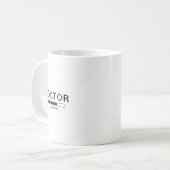 Glitch Pixel Arzt Ladehumor Kaffeetasse (Vorderseite Links)