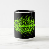 Glitch Pixel Code Fisch  Tasse (Zentrum)