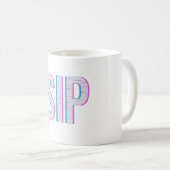 Glitch Pixel "SIP" Kaffeedesign Kaffeetasse (VorderseiteRechts)