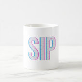 Glitch Pixel "SIP" Kaffeedesign Kaffeetasse (Mittel)