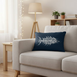 Glitch Pixel White Fish Dekokissen