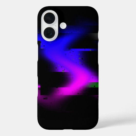 Glitch Plasma Black Case-Mate iPhone Hülle (Rückseite)