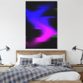 Glitch Plasma Black Leinwanddruck (Insitu (Schlafzimmer))