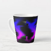 Glitch Plasma Black Milchtasse (Linke Ecke)
