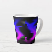 Glitch Plasma Black Milchtasse (Rechte Ecke)