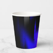 Glitch Plasma Black Pappbecher (Vorderseite)
