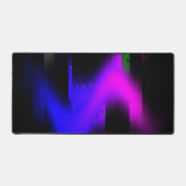 Glitch Plasma Black Schreibtischunterlage (Vorderseite)