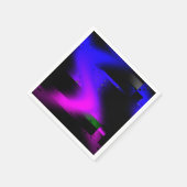 Glitch Plasma Black Serviette (Ecke)