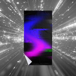 Glitch Plasma Black Strandtuch