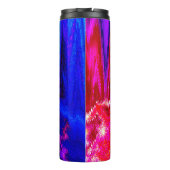 Glitch Rot und Blau Thermosbecher (Rückseite)