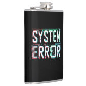 Glitch Schriftart Systemfehler, Cyberpunk-Pixel Flachmann (Rechts)