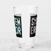 Glitch Schriftart Systemfehler, Cyberpunk-Pixel Glas (Links)