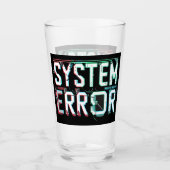Glitch Schriftart Systemfehler, Cyberpunk-Pixel Glas (Vorderseite)