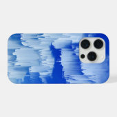 Glitch Sunset Landscape Decor iPhone Hülle (Rückseite (Horizontal))