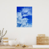 Glitch Sunset Landscape Decor Poster (Küche)