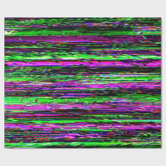 Glitch tech abstract pattern geschenkpapier (Flach)