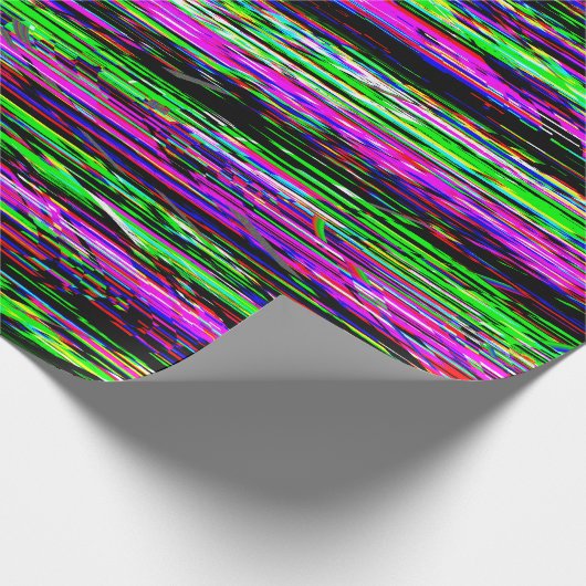 Glitch tech abstract pattern geschenkpapier (Ecke)