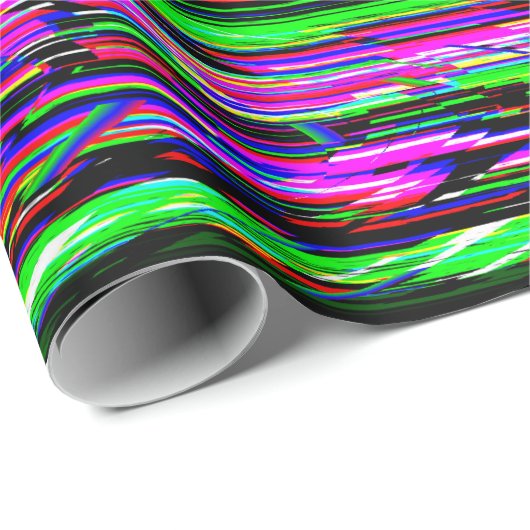 Glitch tech abstract pattern geschenkpapier (Rolleneckpunkt)