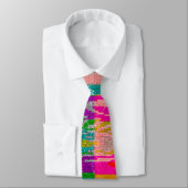 Glitch tech abstract pattern print tie krawatte (Gebunden)