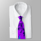 Glitch tech abstract pattern tie krawatte (Gebunden)