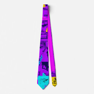 Glitch tech abstract pattern tie krawatte