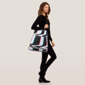 GLITCH TRAGETASCHEN MIT LANGEN TRÄGERN (Am Model)