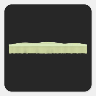 Glitch Wardrobia-Plattform mit Rock 1 Quadratischer Aufkleber
