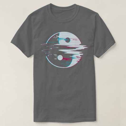 Glitch Yin Yang T-Shirt (Design vorne)