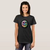 Glitchcore Digitale Gesicht Algorithmisches Nerd T-Shirt (Vorne ganz)