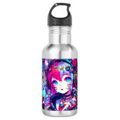 Glitchcore Edelstahlflasche (Vorderseite)