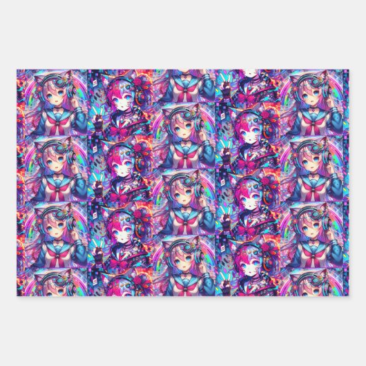 Glitchcore Geschenkpapier Set (Vorderseite 3)