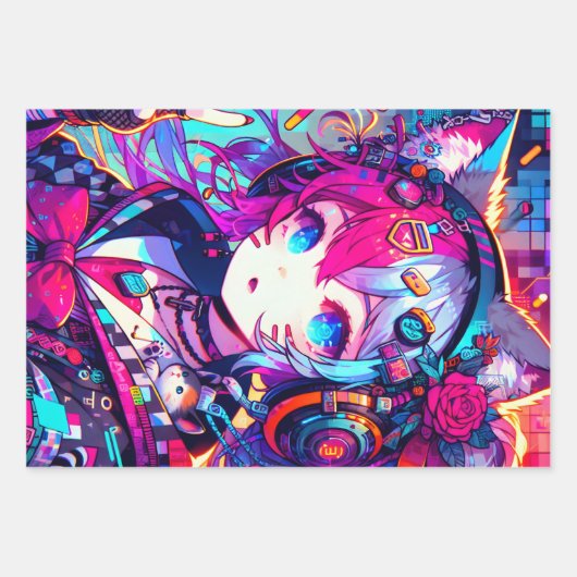 Glitchcore Geschenkpapier Set (Vorderseite 2)