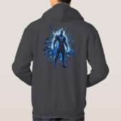 Glitchcore Ice Shard Power Vibe Hoodie (Rückseite)