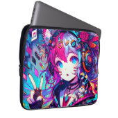 Glitchcore Laptopschutzhülle (Vorne Rechts)