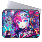 Glitchcore Laptopschutzhülle (Vorderseite)