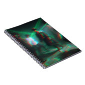 Glitchcore Laser Dance Party Notebook Notizblock (Rechte Seite)