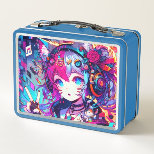 Glitchcore Metall Brotdose (Rückseite)