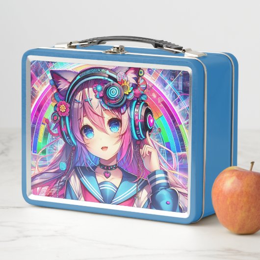 Glitchcore Metall Brotdose (Beispiel)