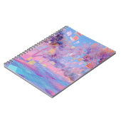 Glitchcore Pastel Dream Forest Notebook Notizblock (Linke Seite)
